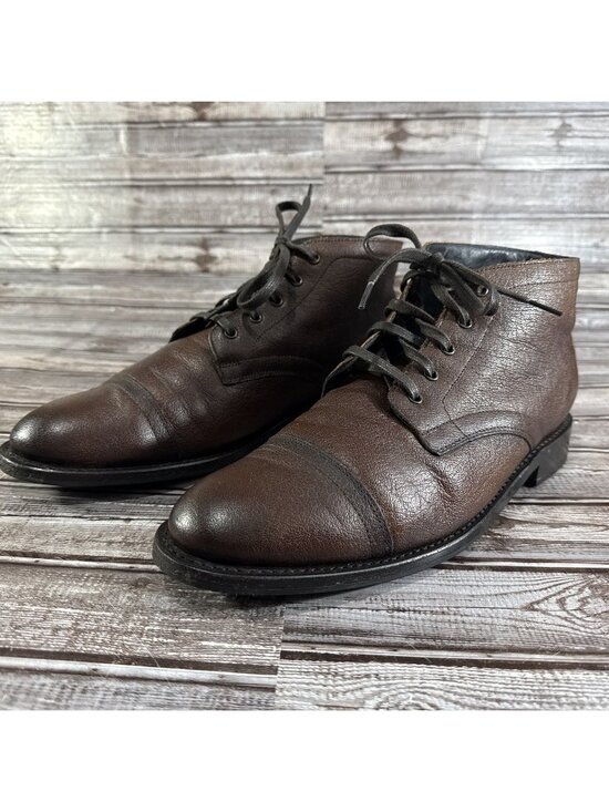 Thursday Boots Cadet Chukka Size 11.5  Color Brown Pebble Leather Made In Mexico main image 6